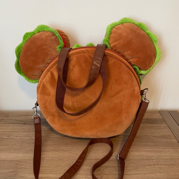 Japan Tokyo Disney Resort Limited Mickey Hamburger Tote Bag Burger Backpack - Picture 6 of 11